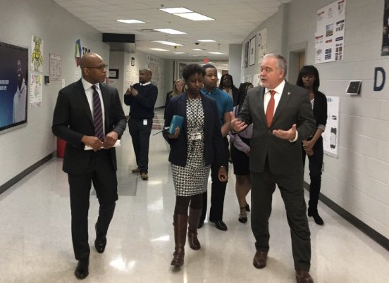 State Superintendent Visits Banneker to See and Hear Its ‘Turnaround Story’