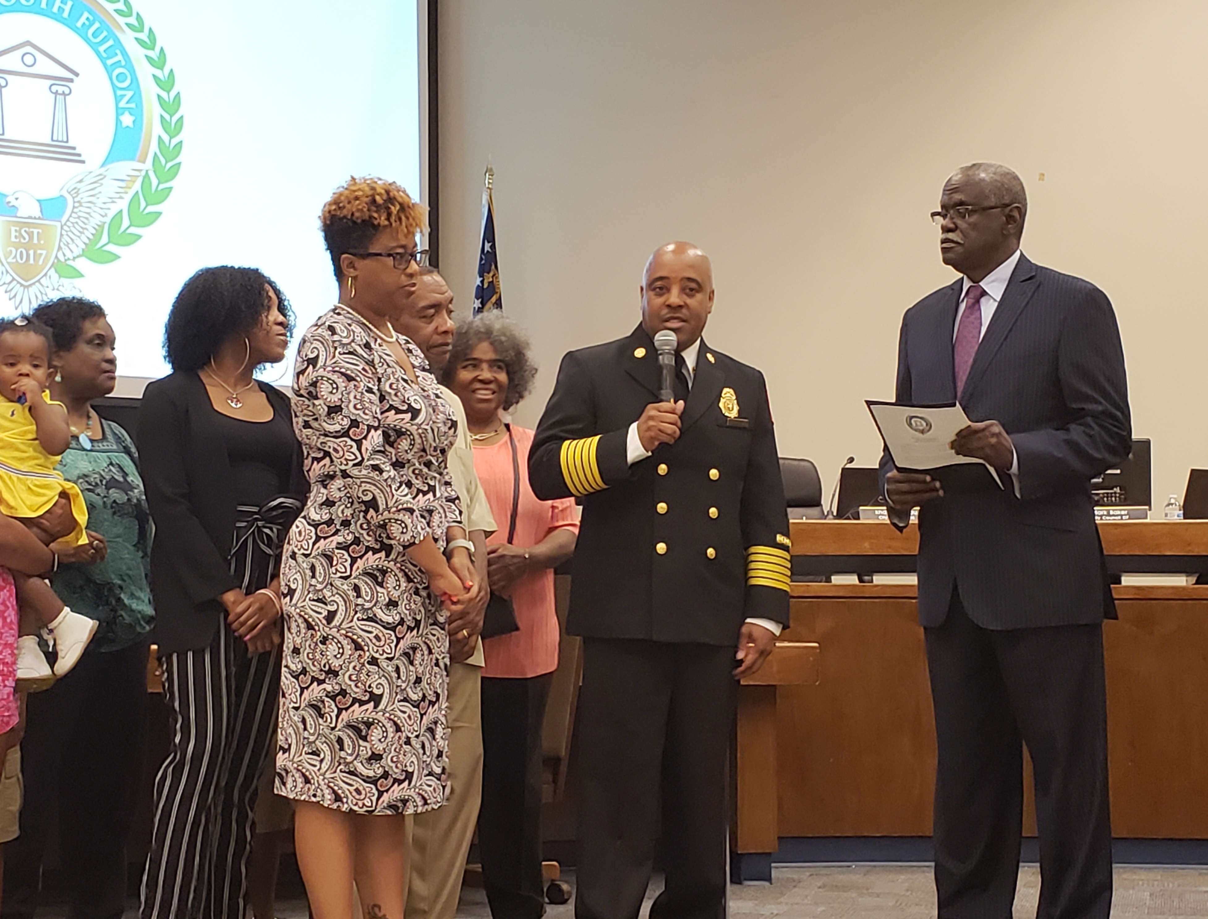 South Fulton Swears in New Fire Chief