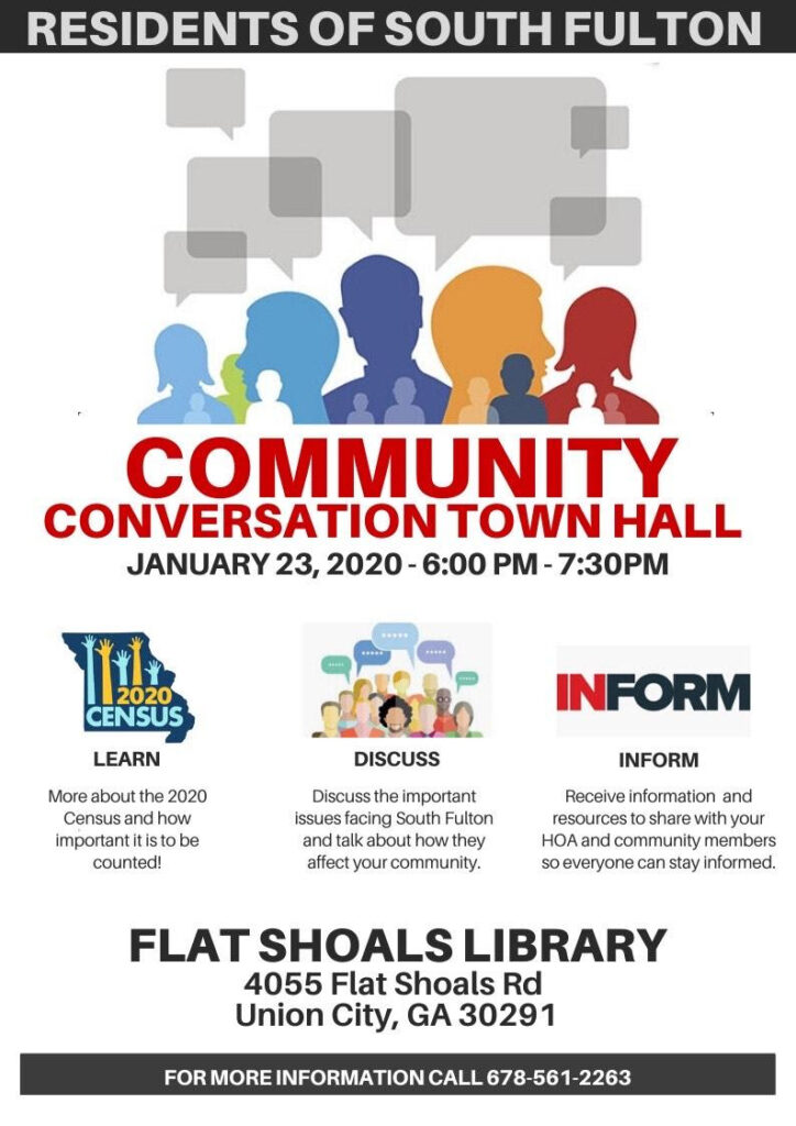 Town Hall for City of South Fulton Residents