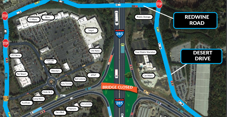 GDOT: ‘Crossover Weekend’ Plus Traffic Pacing on I-285 at SR 6/Camp Creek Pkwy Starts Tonight