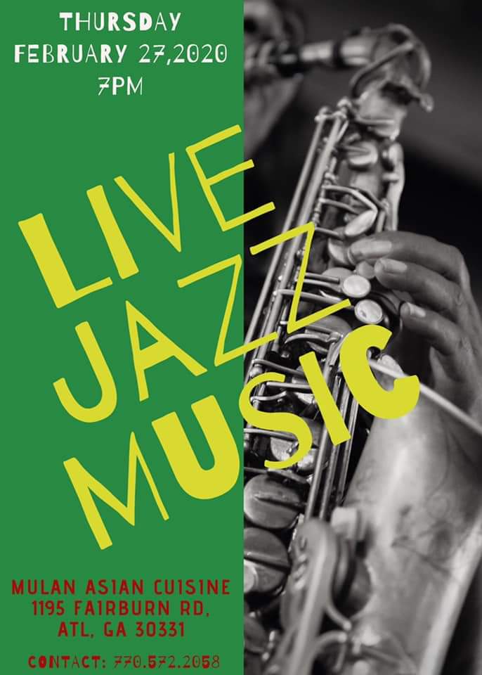 Live Jazz in South Fulton at Mulan