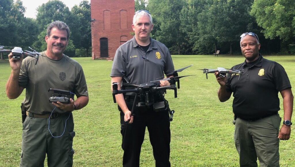 south fulton police - drones holster sensors